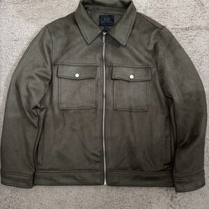 Magaschoni Men's Olive Green Jacket Medium